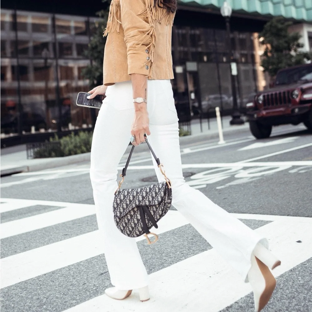 Christian Dior Saddle Bag – Oblique Canvas with Gold Hardware + Logo Strap - Picture 14 of 14